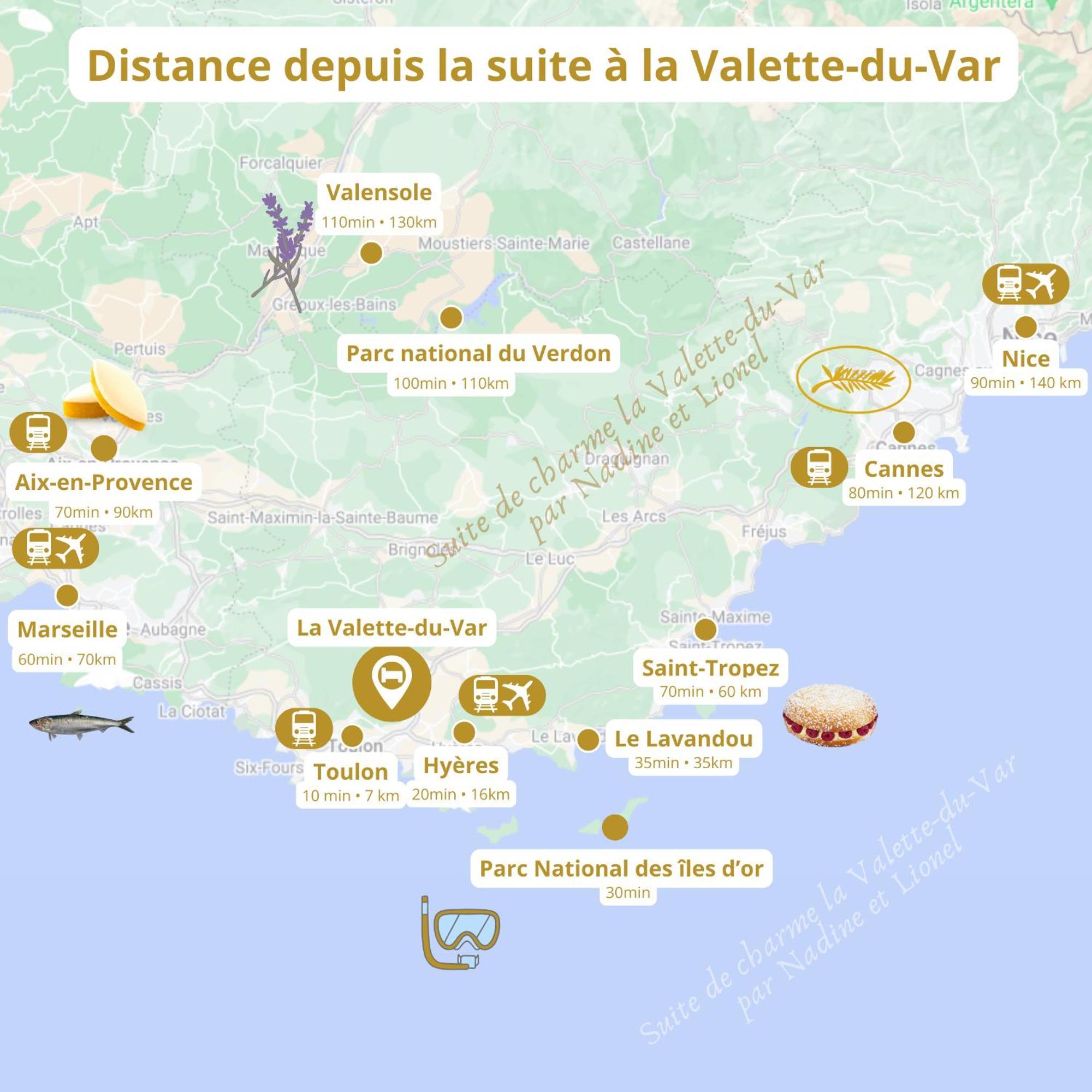 Chambre Deluxe Olivier Et Pinedo La Valette-du-Var Bagian luar foto